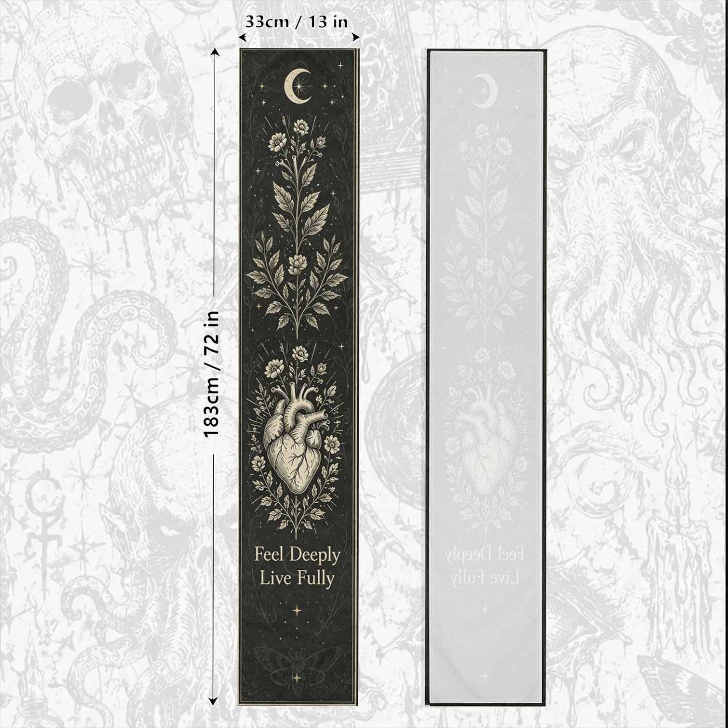 Feel Deeply Live Fully Table Runner