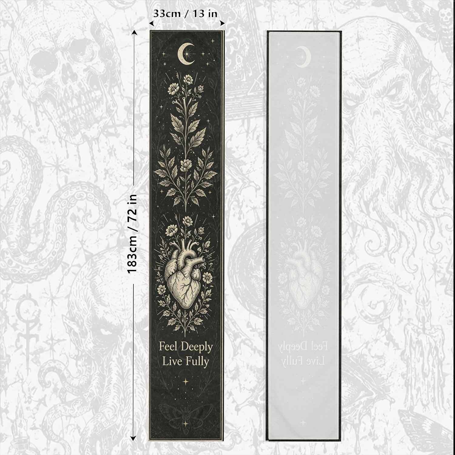 Feel Deeply Live Fully Table Runner