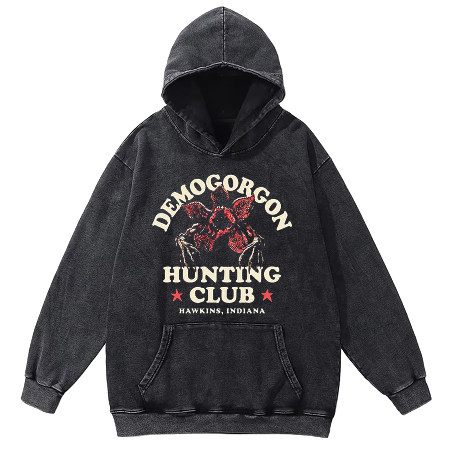 Demogorgon Hunting Club Washed Hoodie