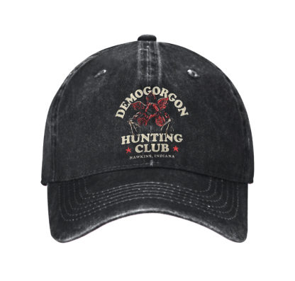 Demogorgon Hunting Club Washed Vintage Baseball Cap