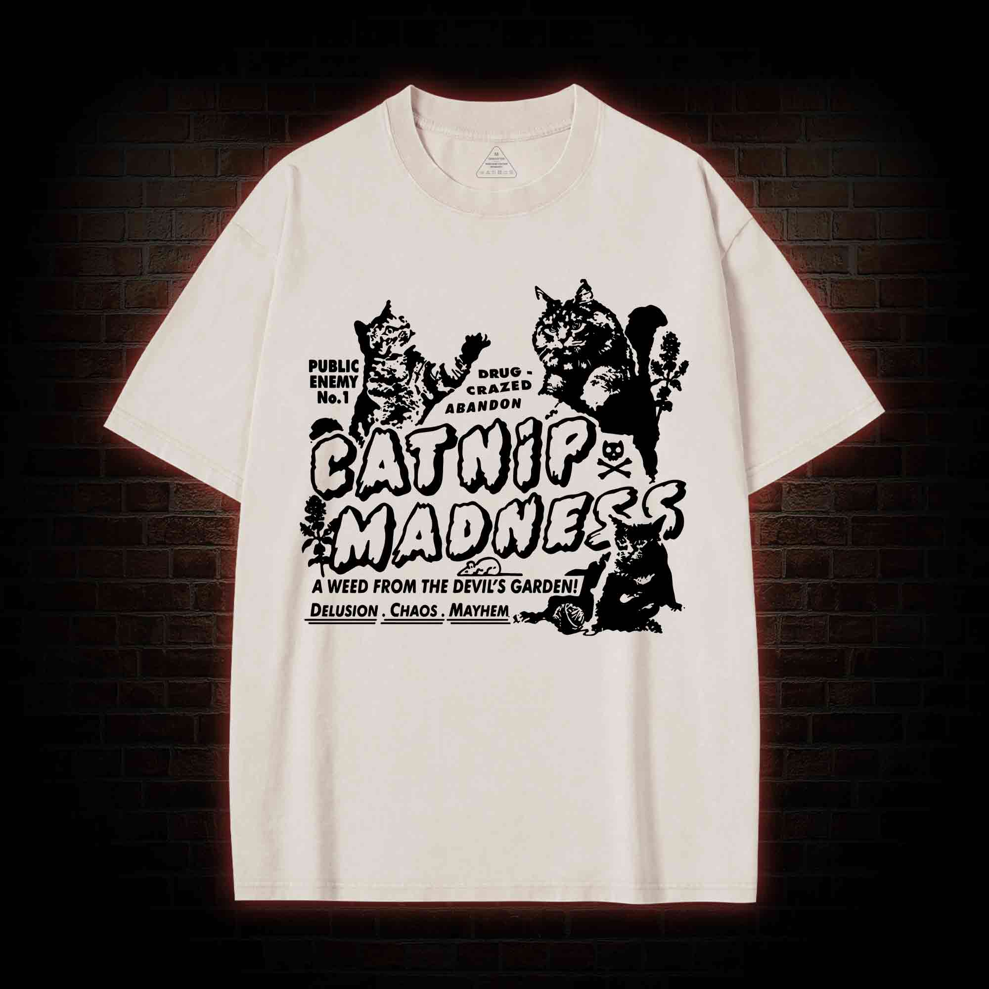 Catnip Madness Washed T-shirt