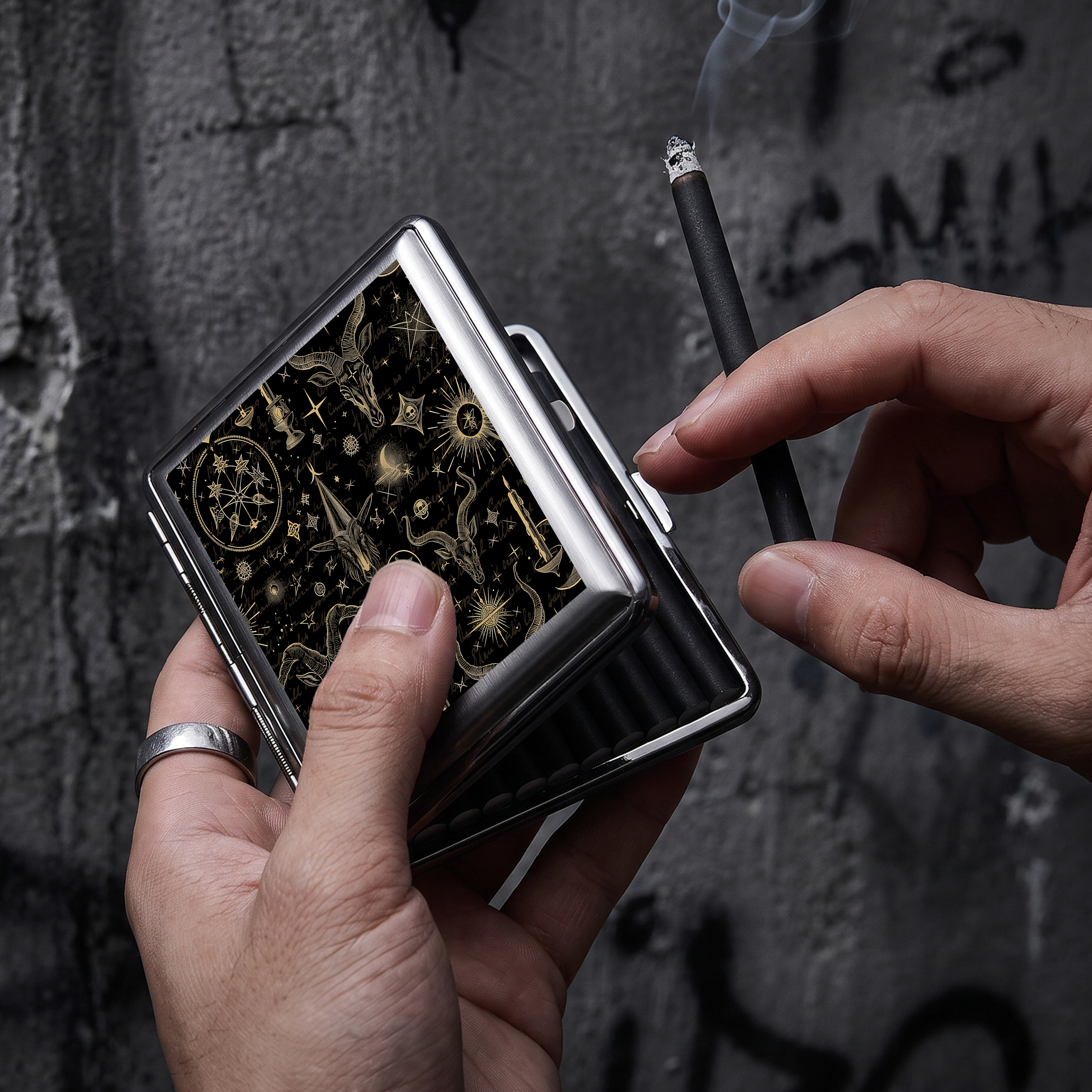 Occultism Compressed Cigarette Box