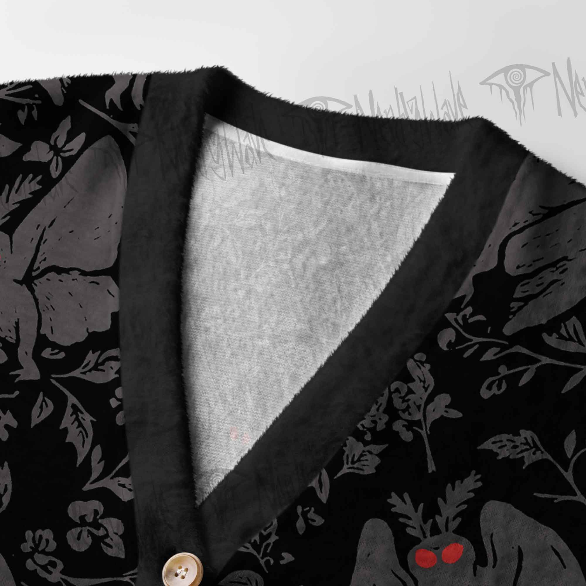 Mothman in the Jungle Women's Cardigan Sweater