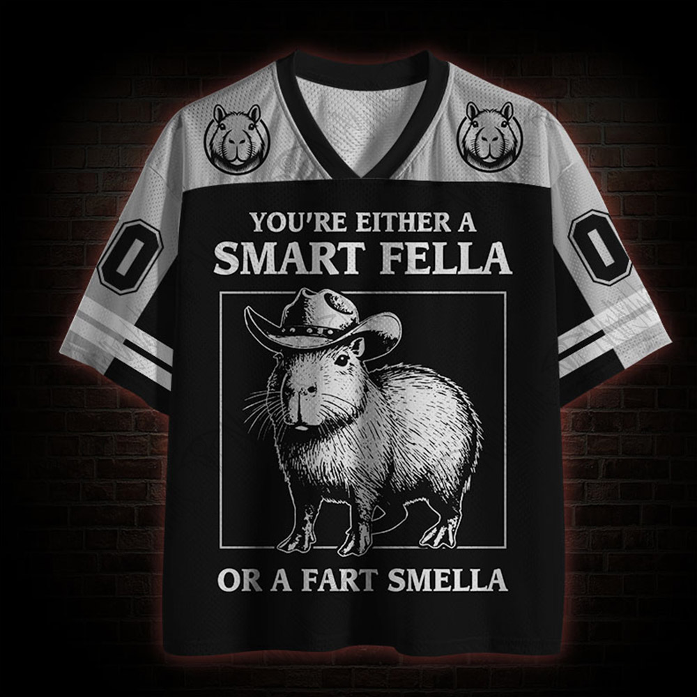 You're Either a Smart Fella or a Fart Smella Mesh Jersey