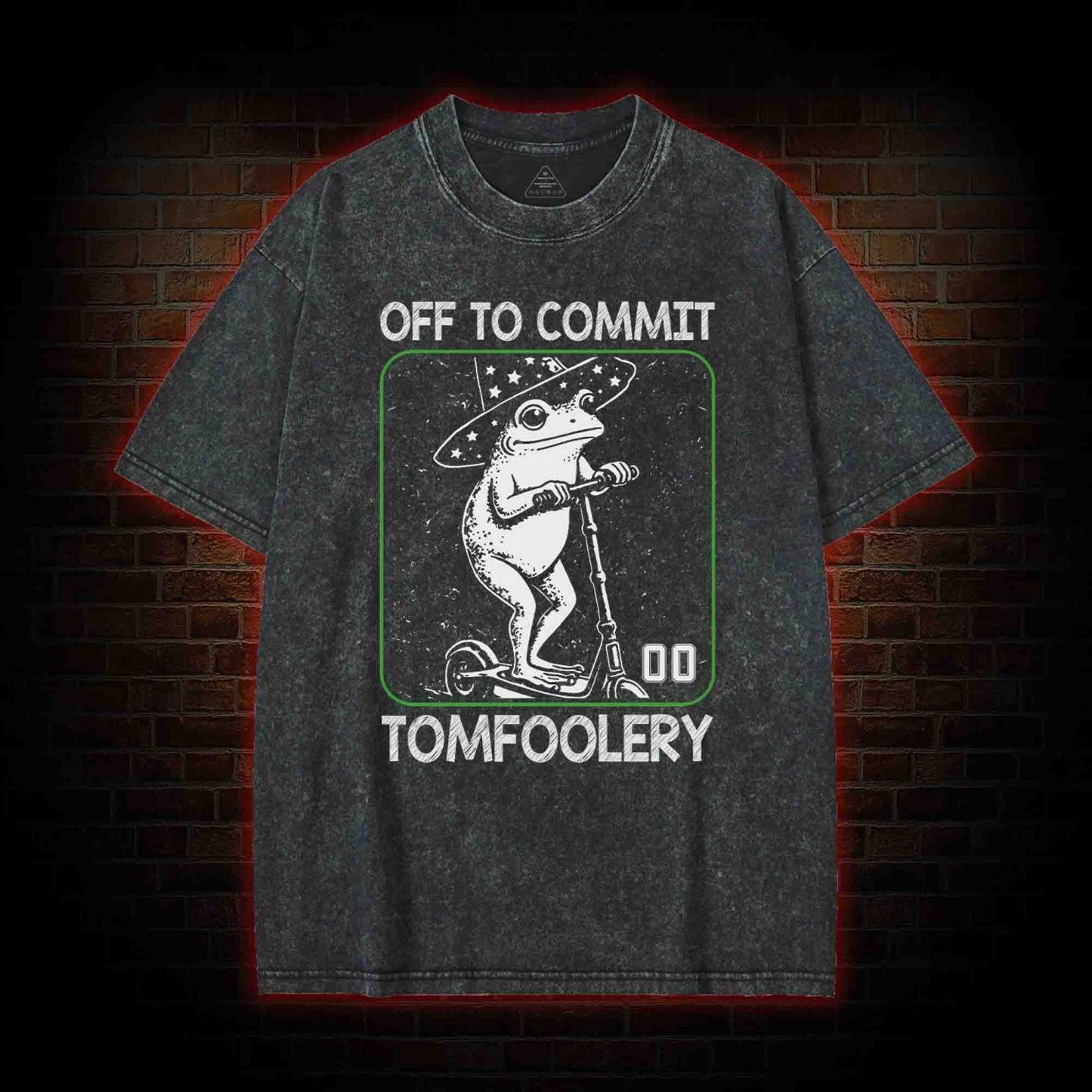 Off to Commit Tomfoolery Washed T-shirt