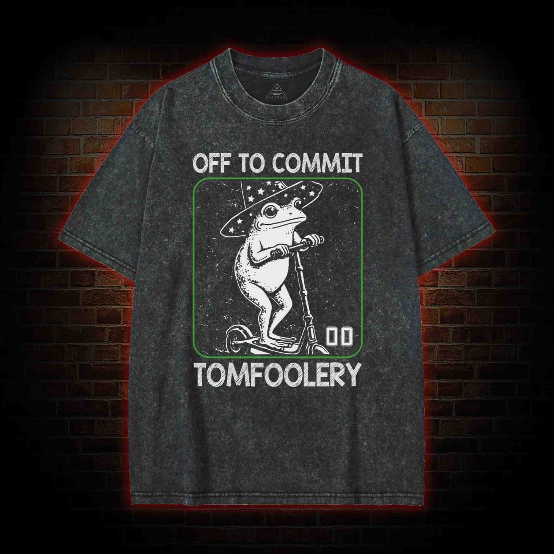 Off to Commit Tomfoolery Washed T-shirt