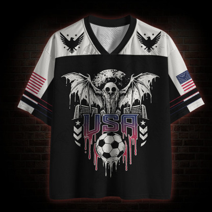 Personalized Usa Demon Bat Mesh Jersey