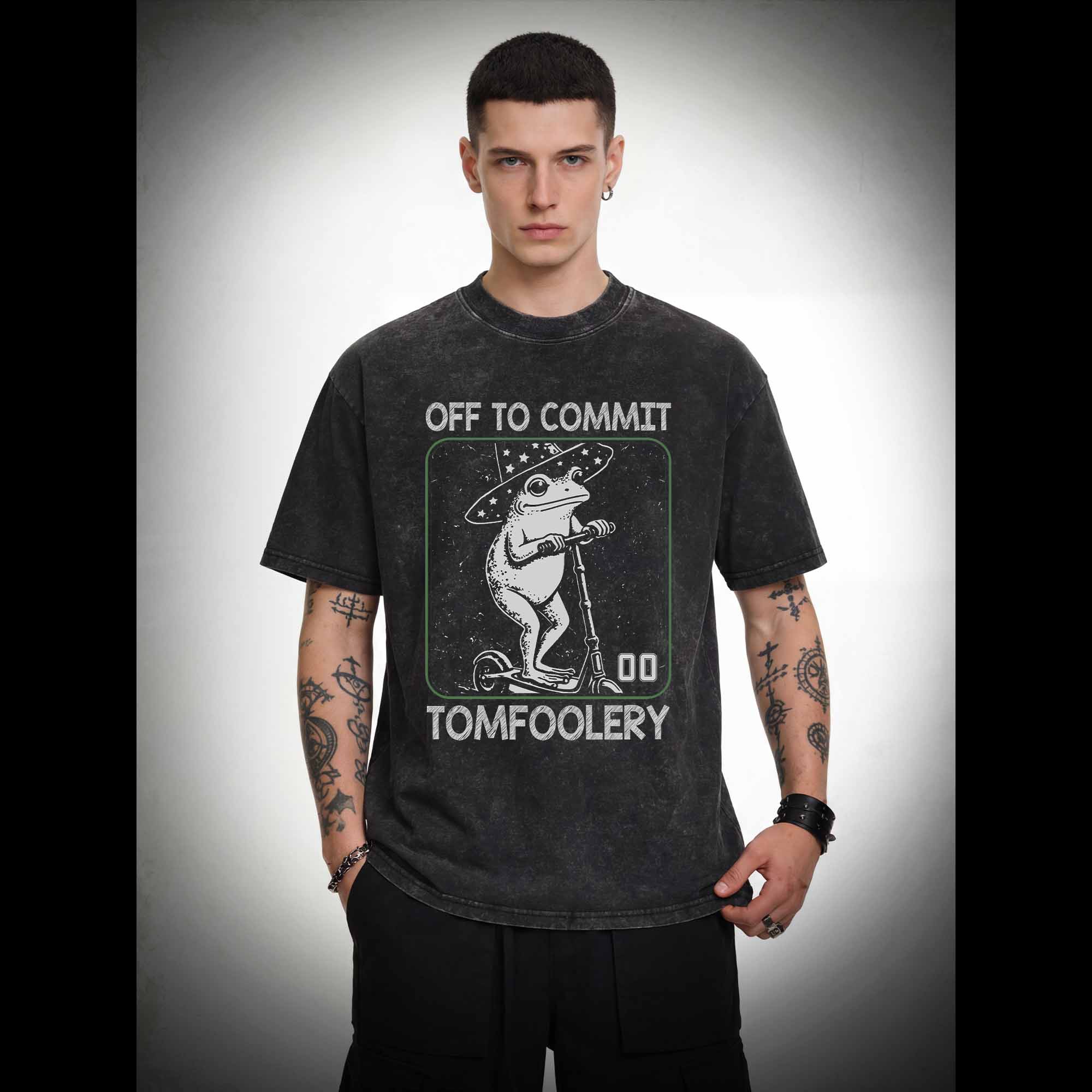 Off to Commit Tomfoolery Washed T-shirt