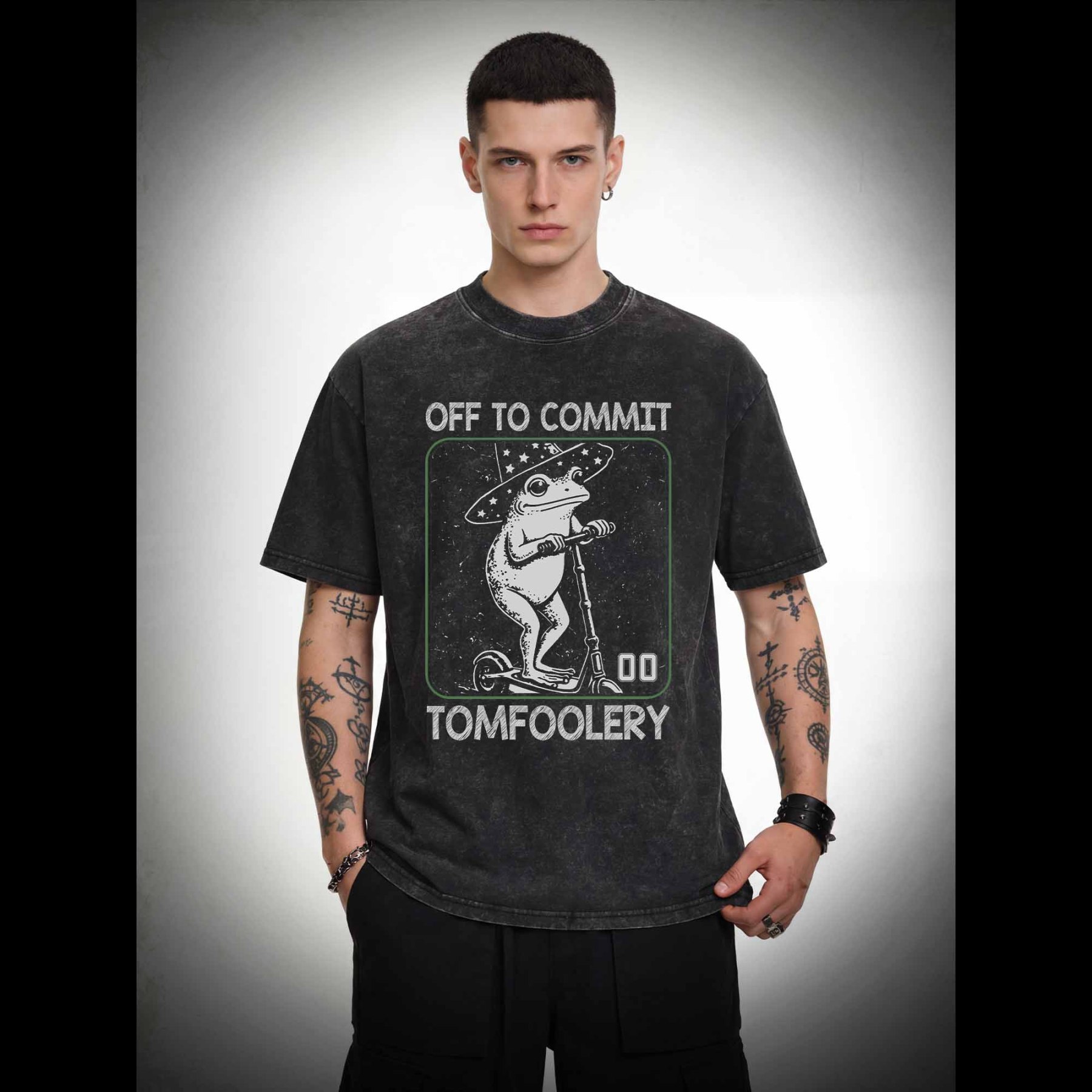 Off to Commit Tomfoolery Washed T-shirt