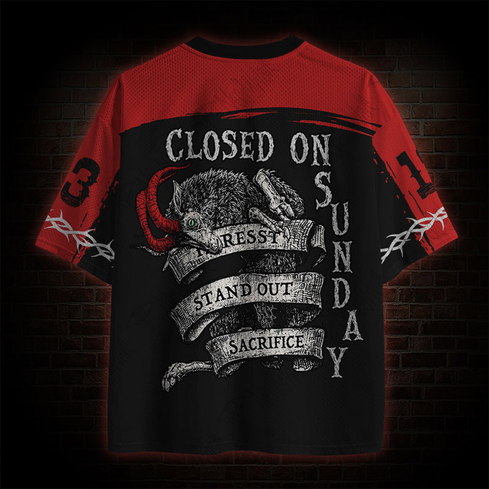 Black Goat Mesh Jersey