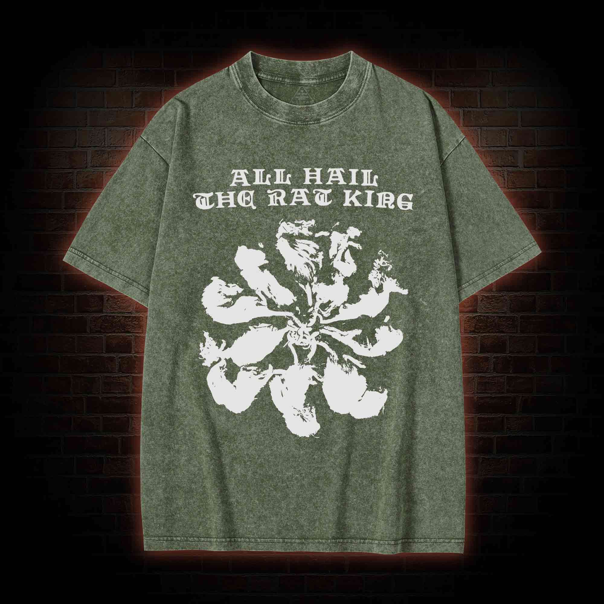All Hail The Rat King Washed T-shirt