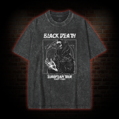 Plague Doctor European Tour Washed T-shirt