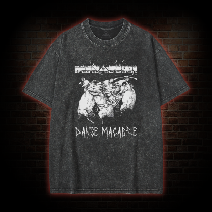 Danse Macabre Dark Washed T-shirt