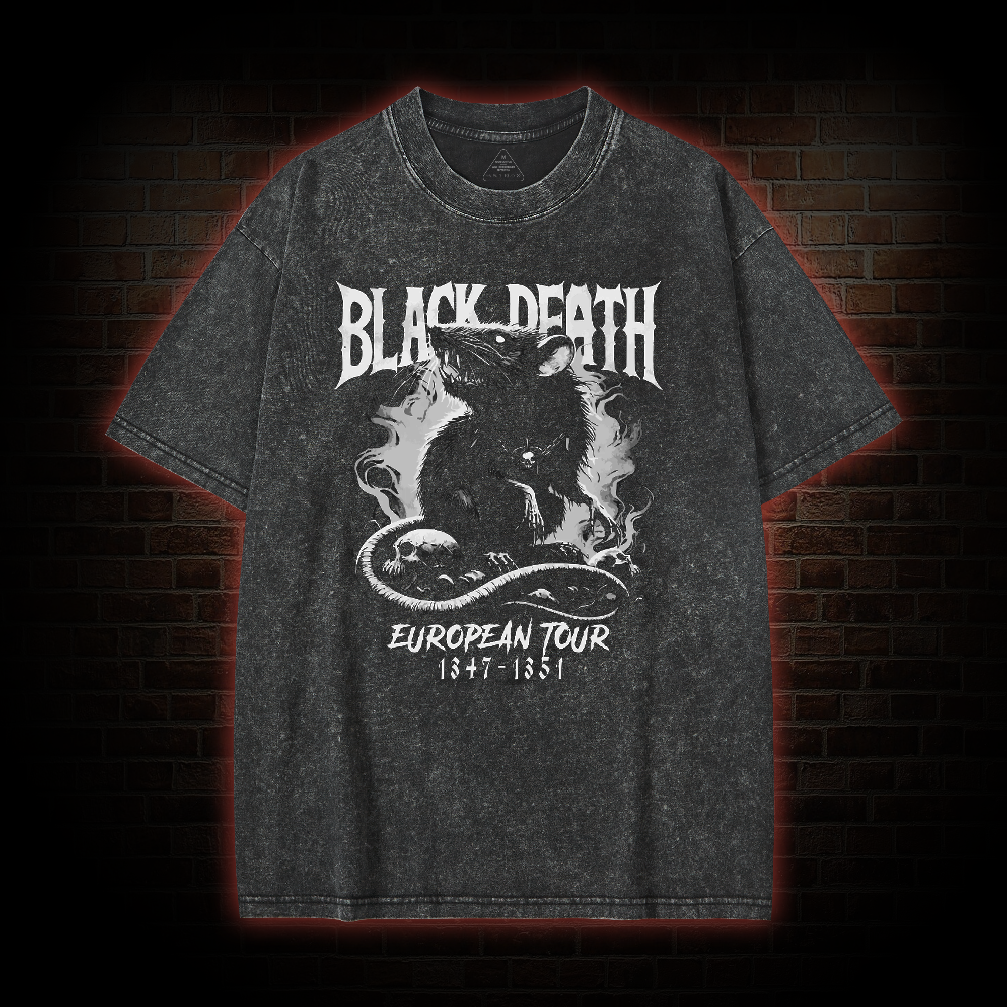 Plague Rat European Tour Washed T-shirt