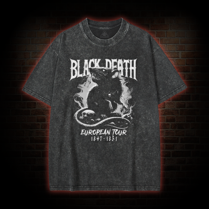 Plague Rat European Tour Washed T-shirt