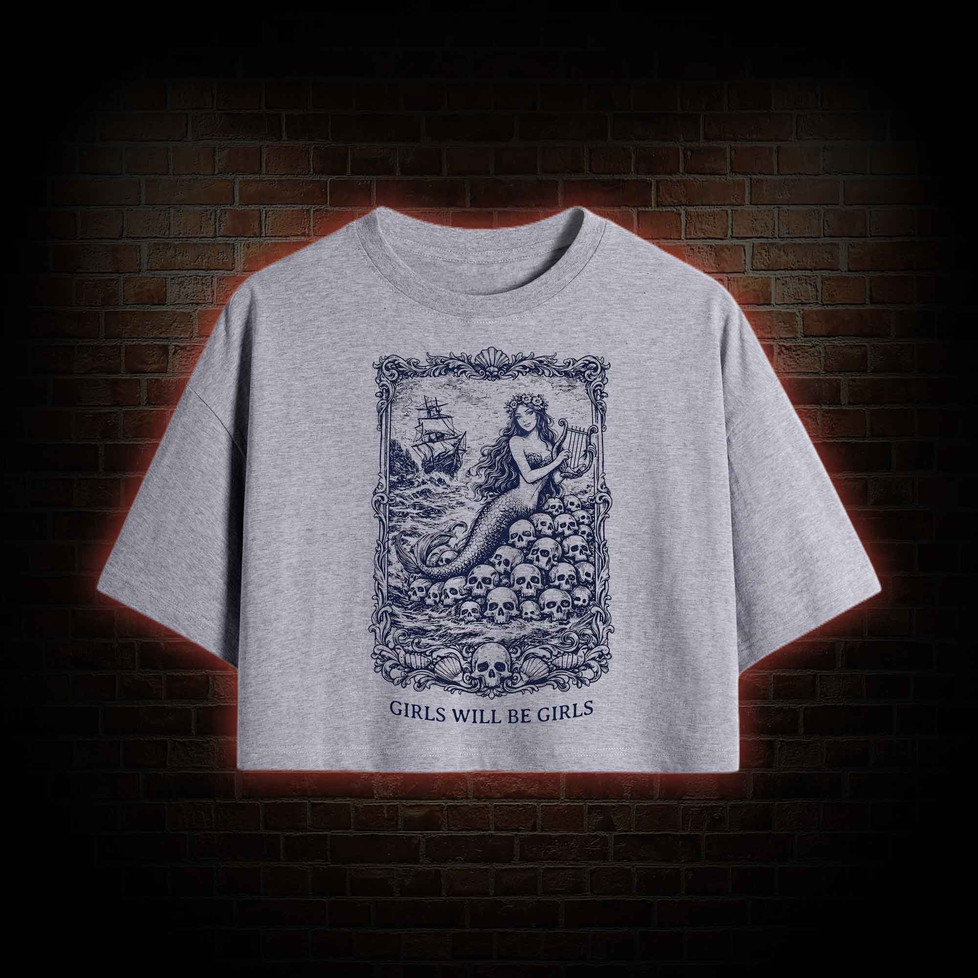 Girls will be Girls Greek mythology Crop Top