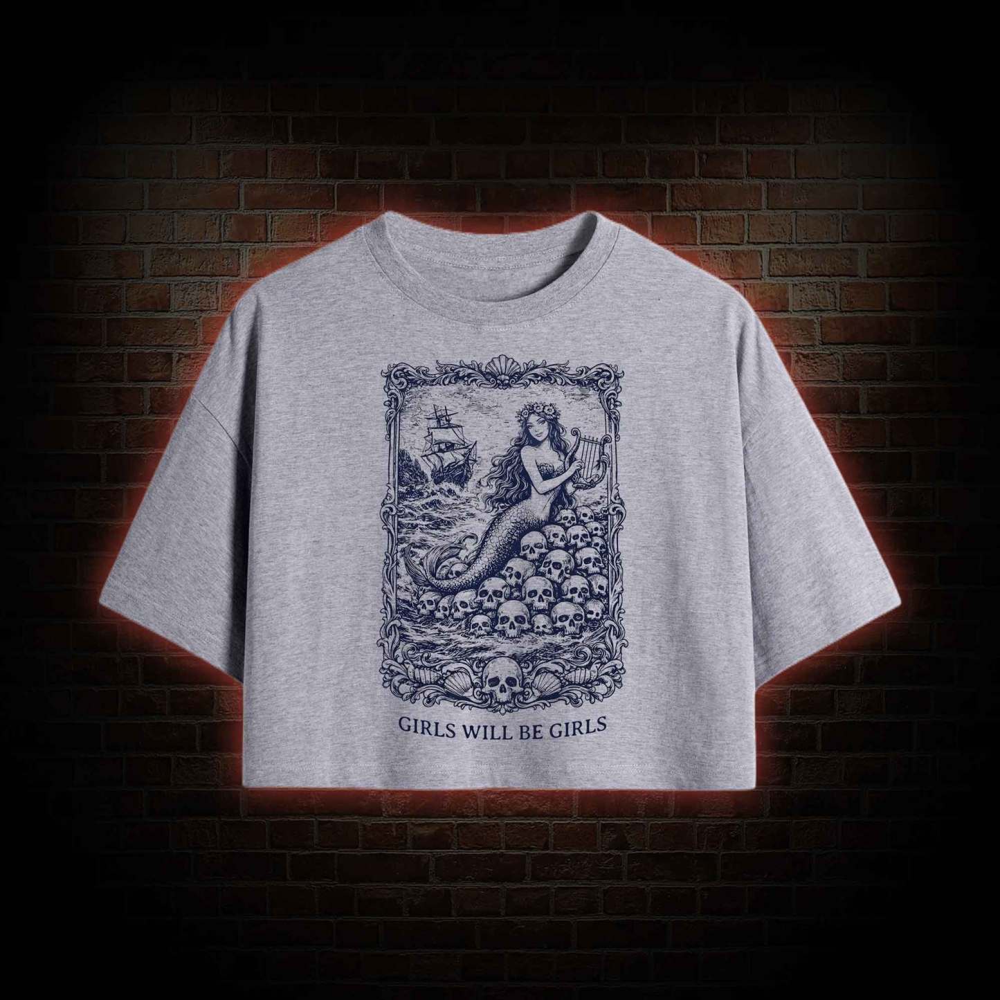 Girls will be Girls Greek mythology Crop Top