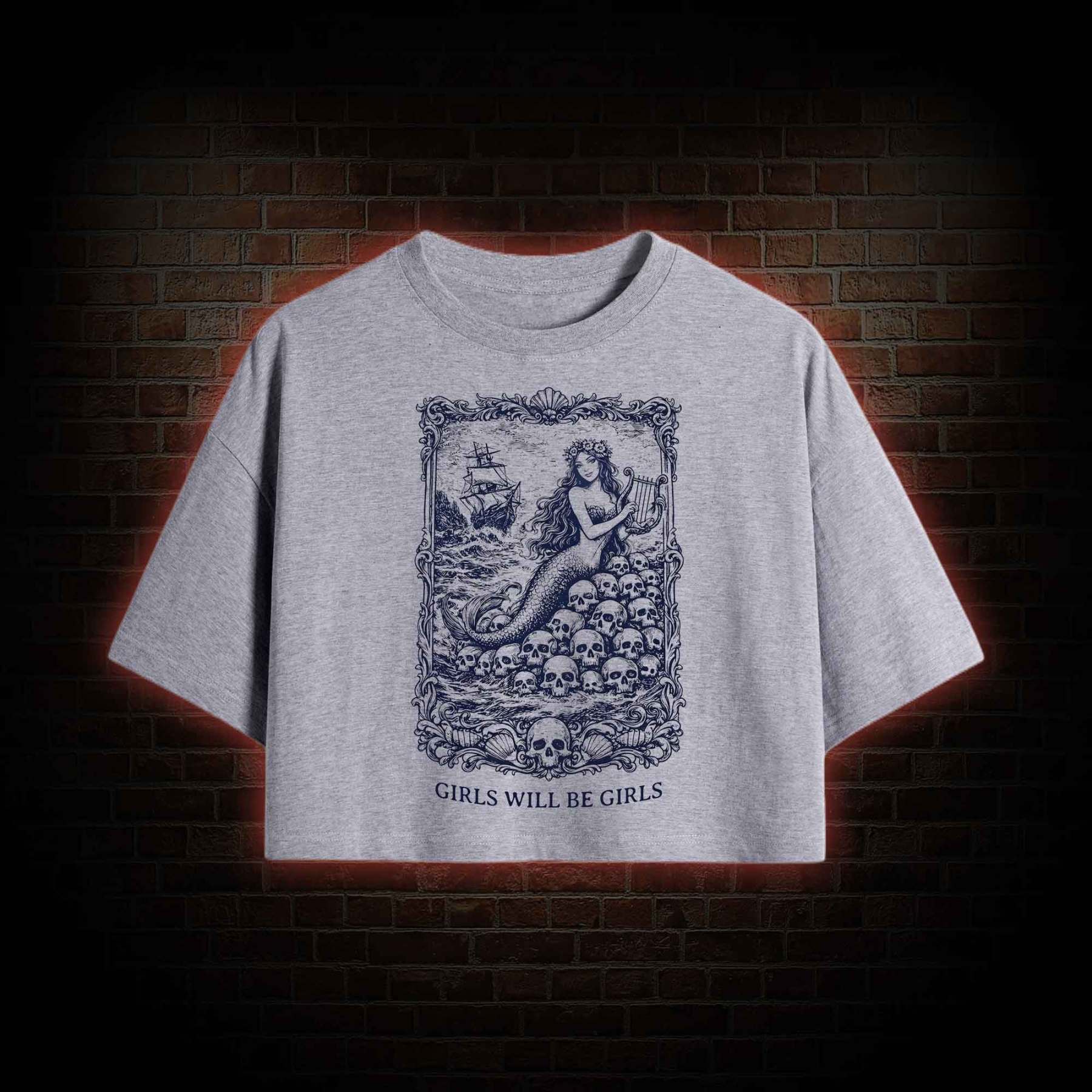 Girls will be Girls Greek mythology Crop Top