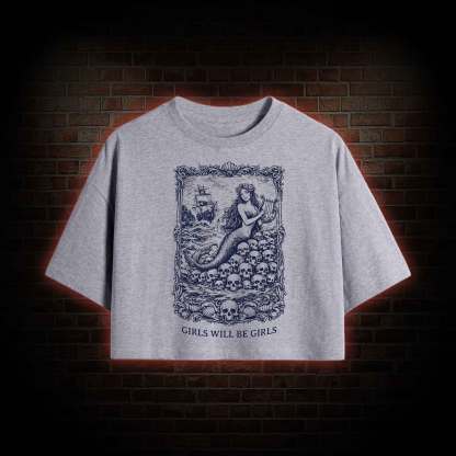 Girls will be Girls Greek mythology Crop Top