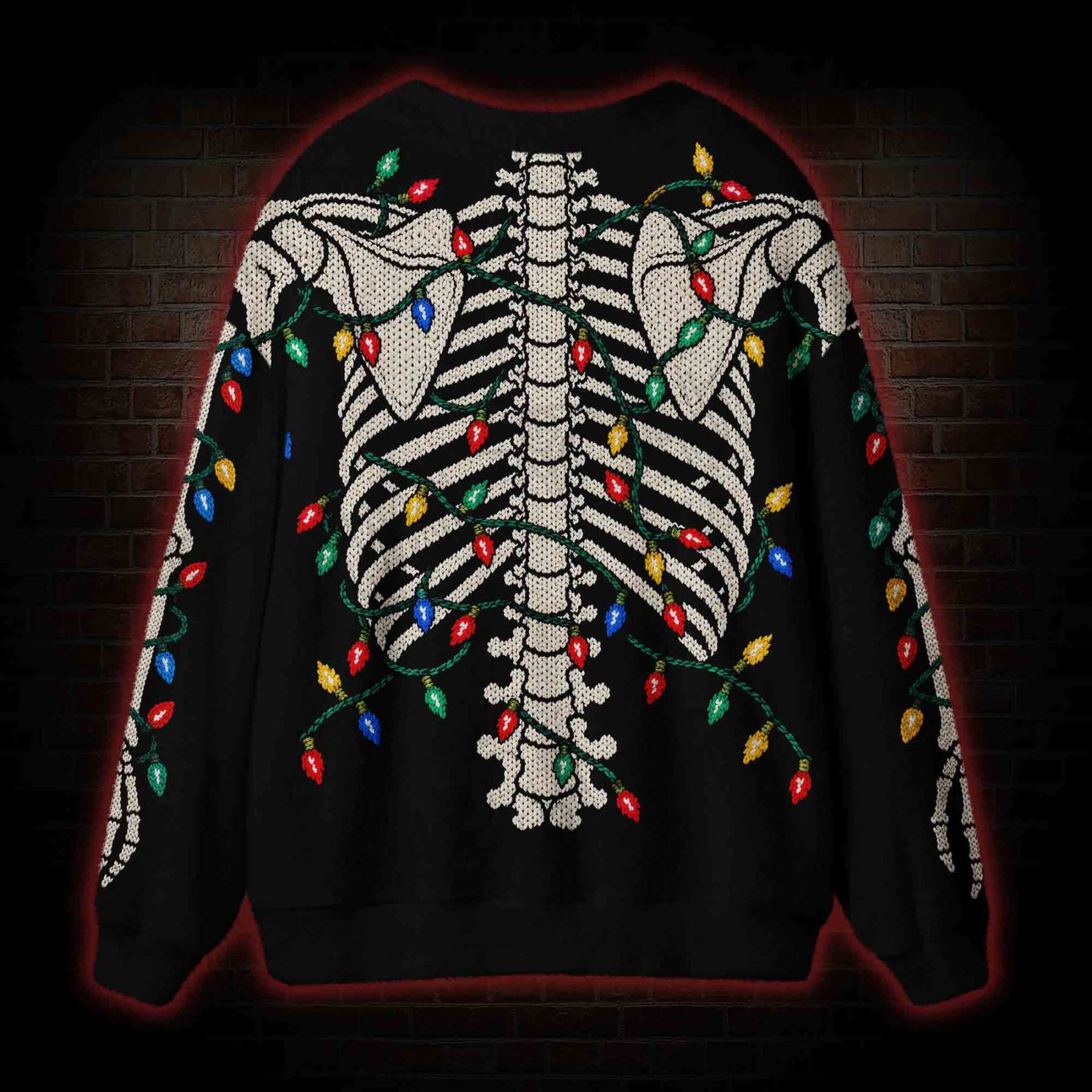 Deck the Bones Cardigan Sweater