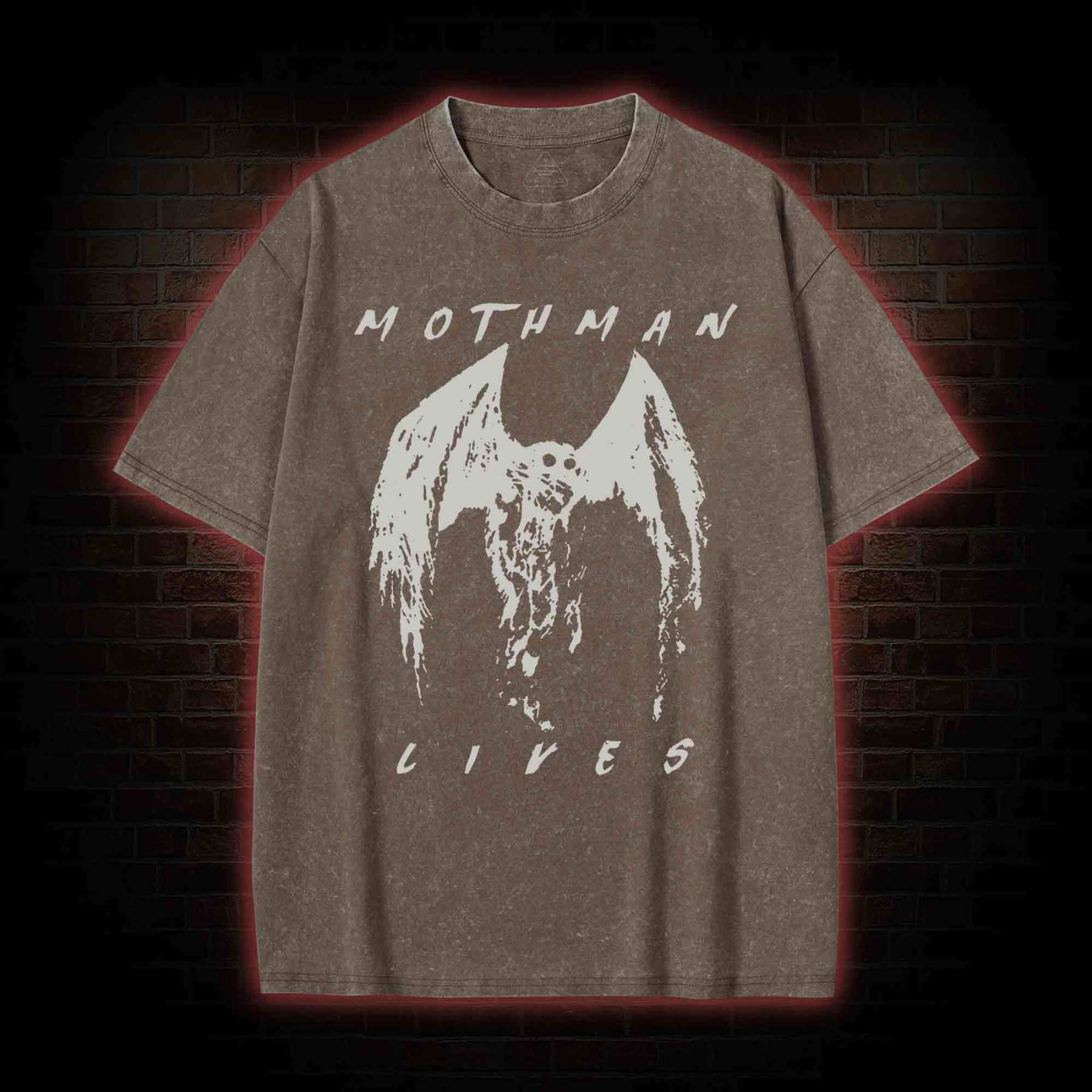Mothman Lives Washed T-shirt