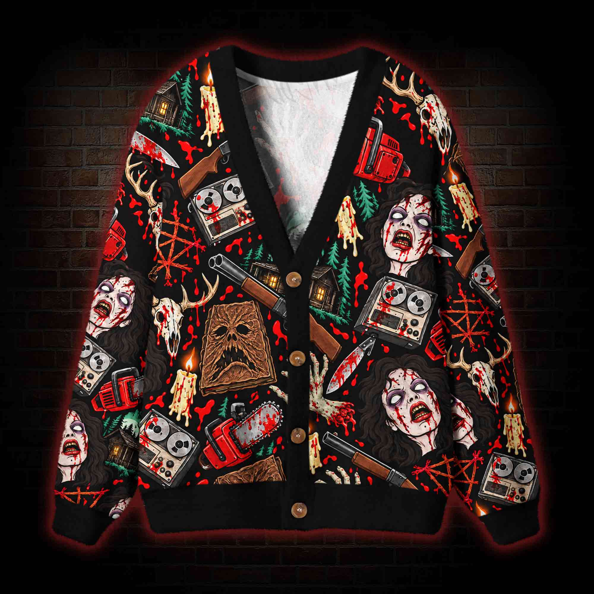 Groovy Dead Cardigan Sweater