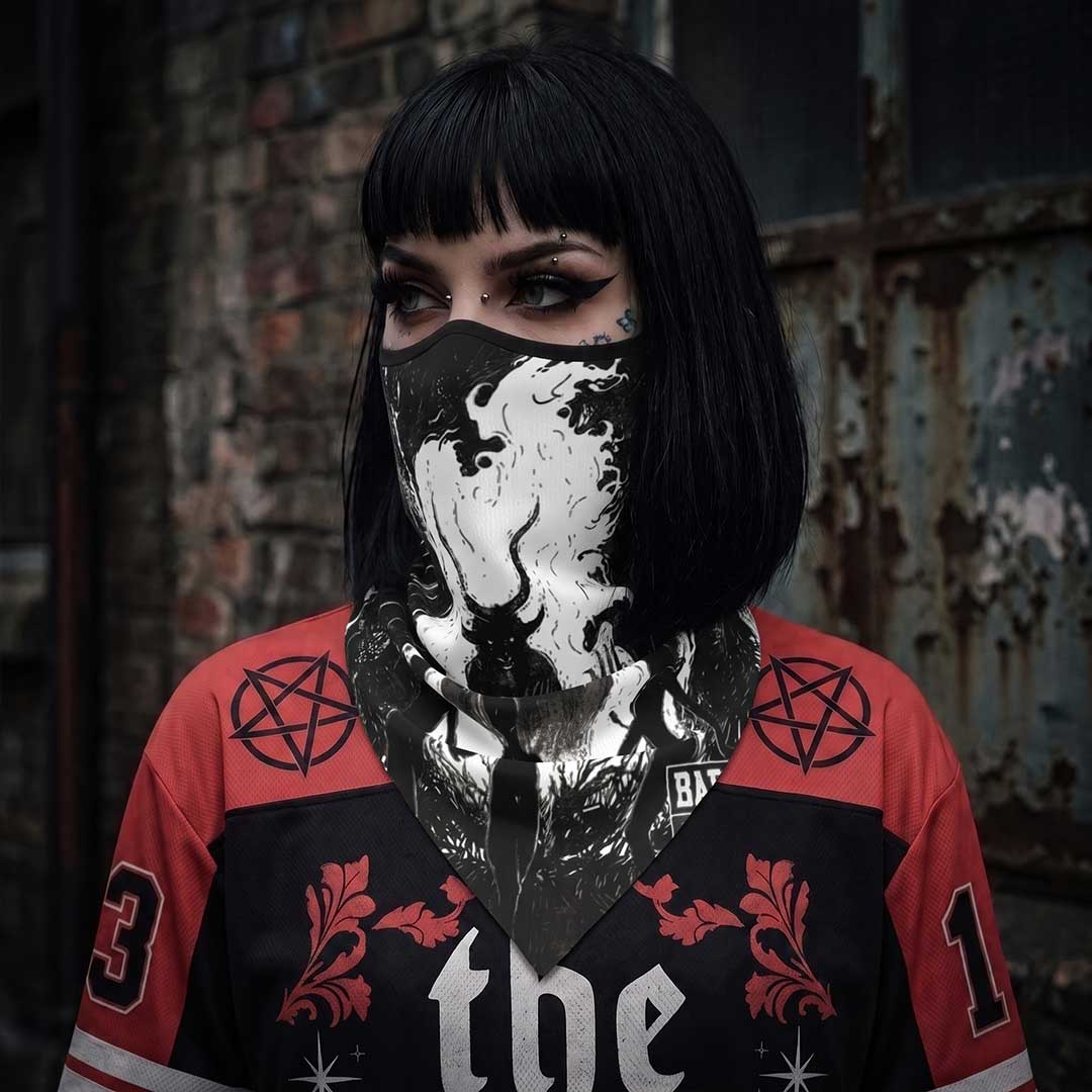 Baphomet Mesh Neck Gaiter