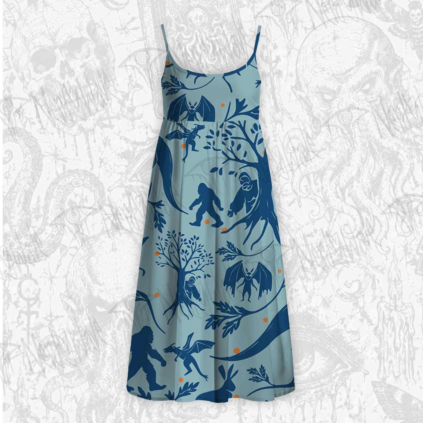 Cryptozoology Strap Midi Sundress