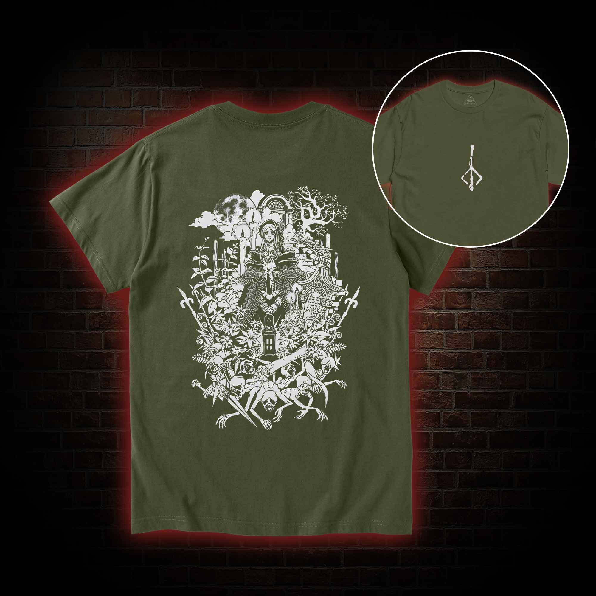 Hello Good Hunter Back Print T-Shirt