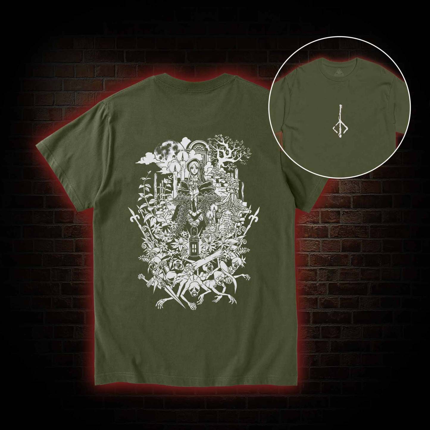 Hello Good Hunter Back Print T-Shirt