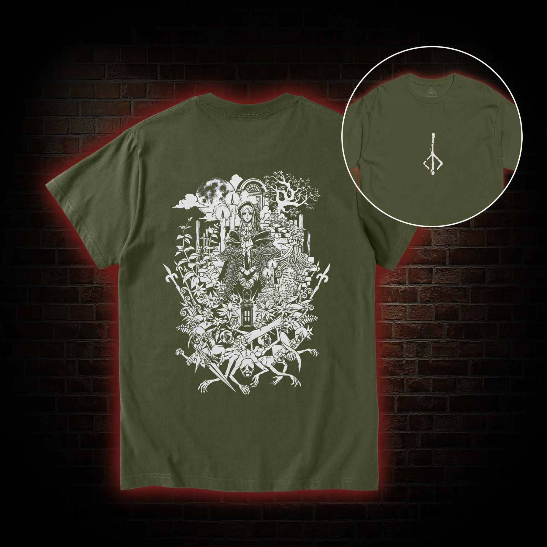 Hello Good Hunter Back Print T-Shirt