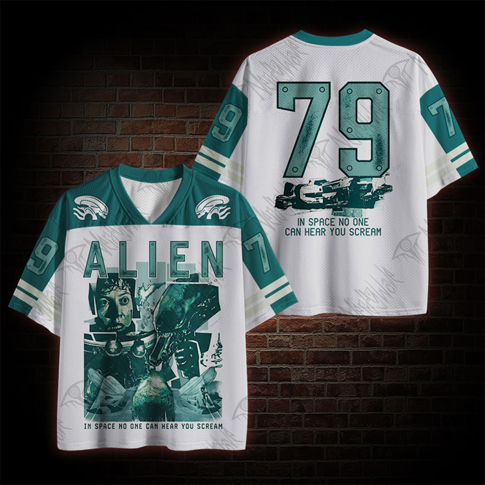 Retro Sci-Fi Alien Horror Movie Mesh Jersey