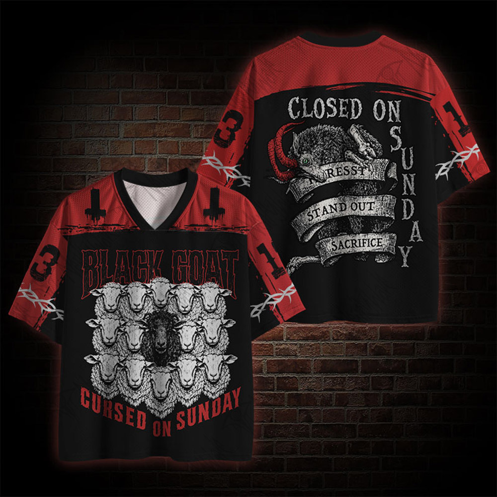Black Goat Mesh Jersey