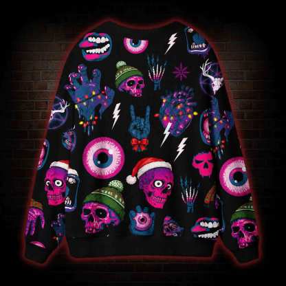 Rock on Horror Cardigan Sweater
