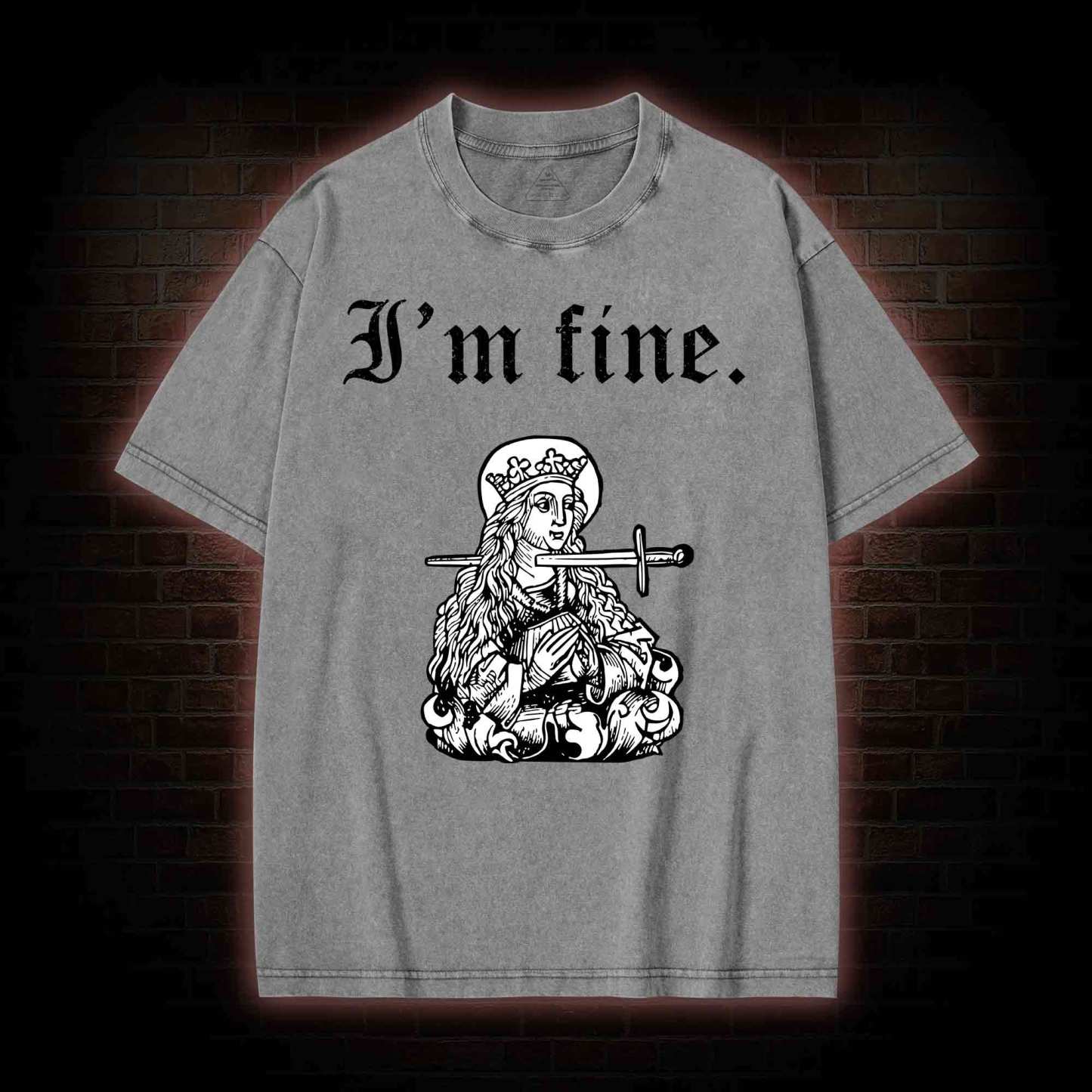 I'm Fine Washed T-shirt