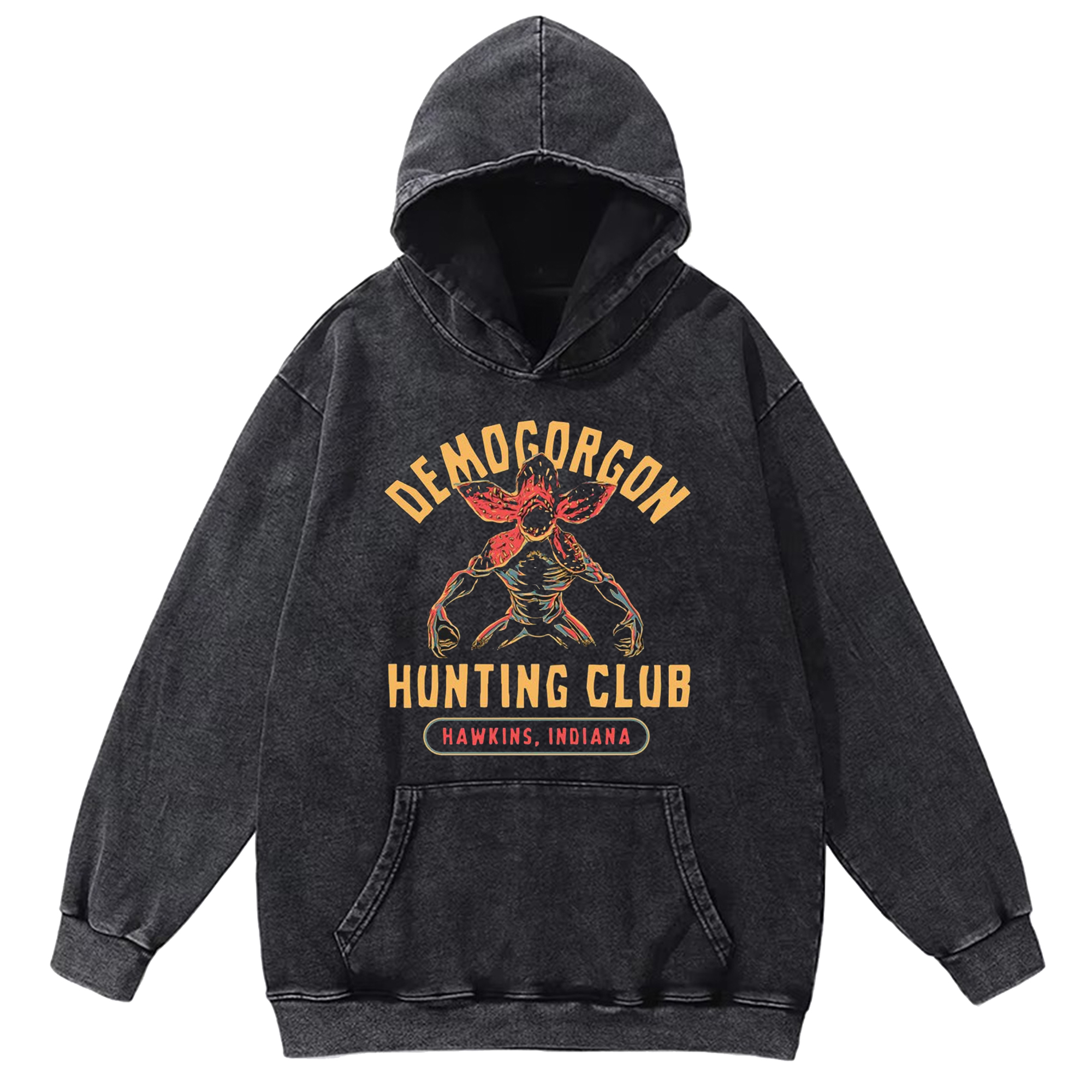 Demogorgon Hunting Club Washed Hoodie