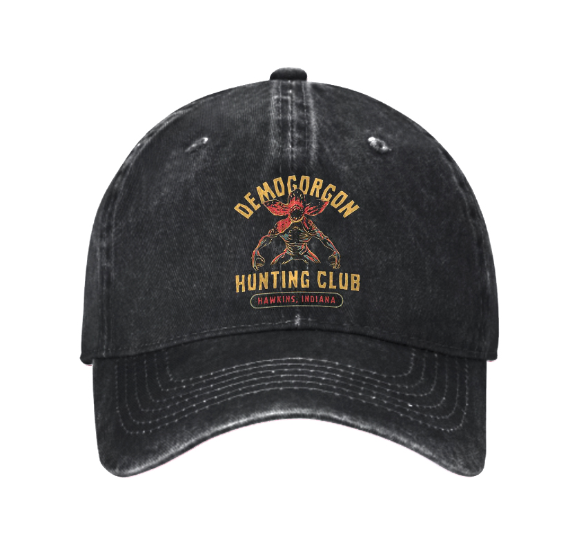 Demogorgon Hunting Club Washed Vintage Baseball Cap