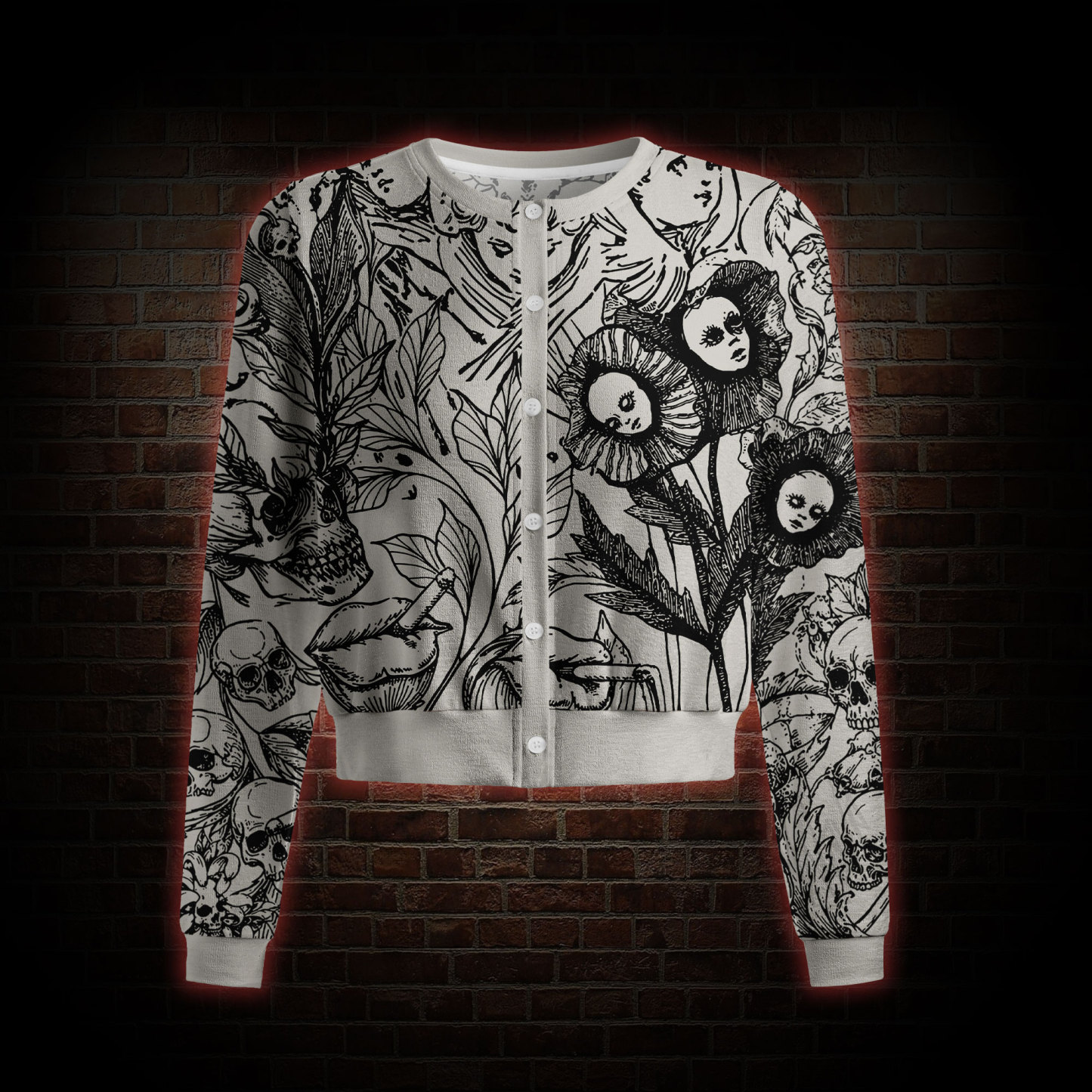 Memento Mori Light Weight Cardigan Sweater