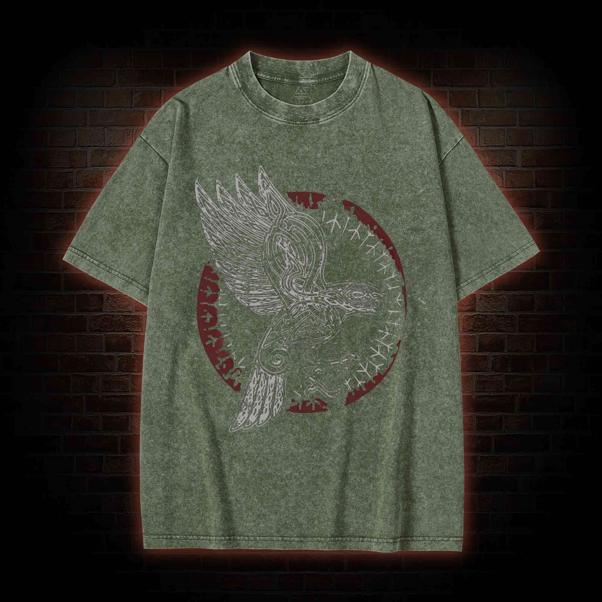 Odin's Raven Washed T-shirt