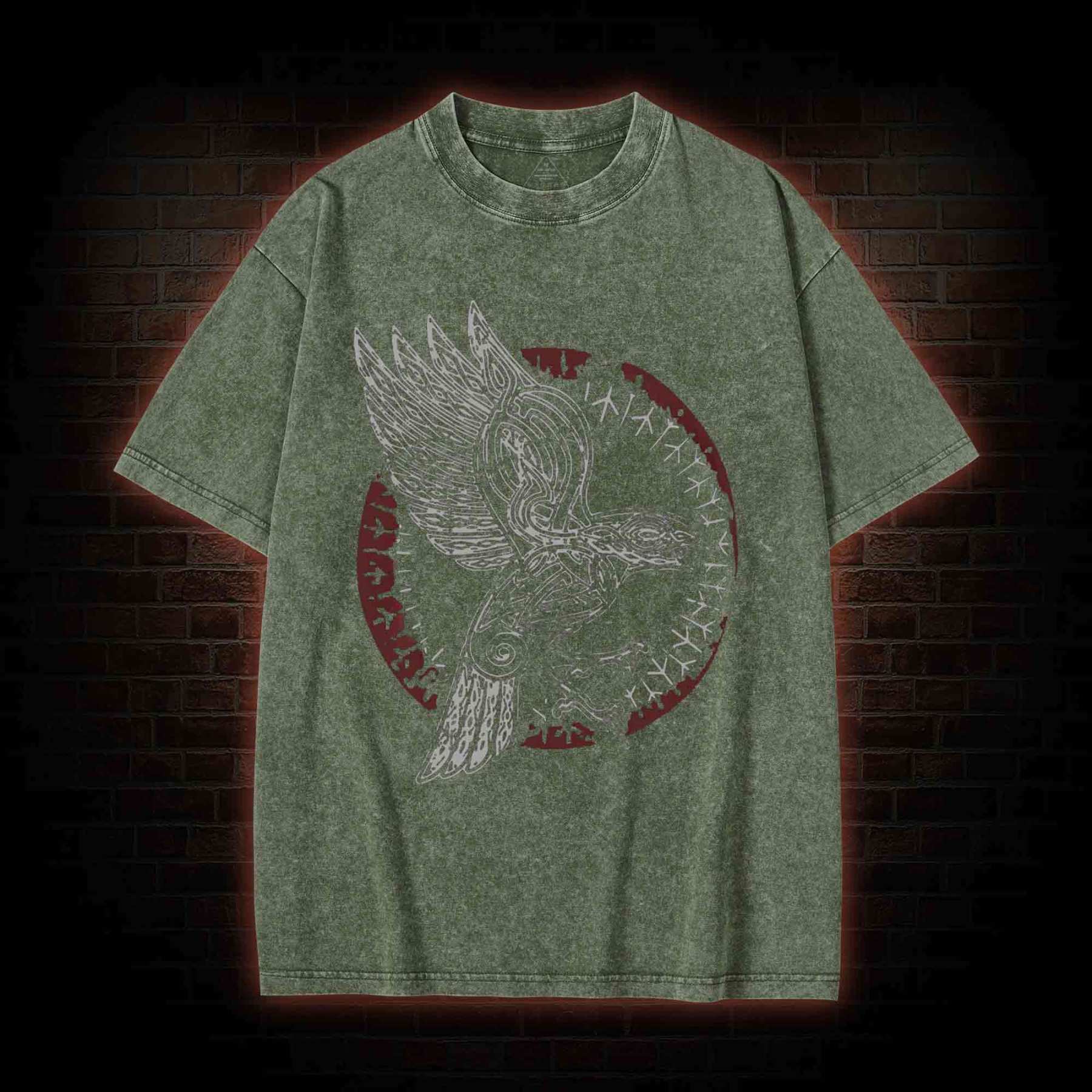 Odin's Raven Washed T-shirt