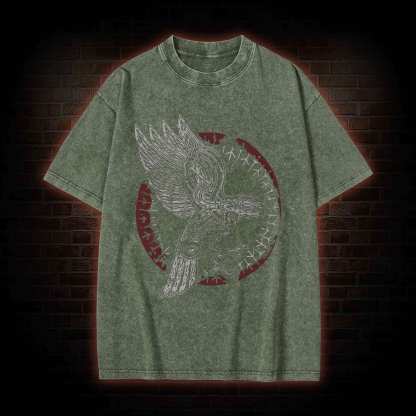 Odin's Raven Washed T-shirt