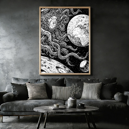 Azathoth Framed Canvas Print