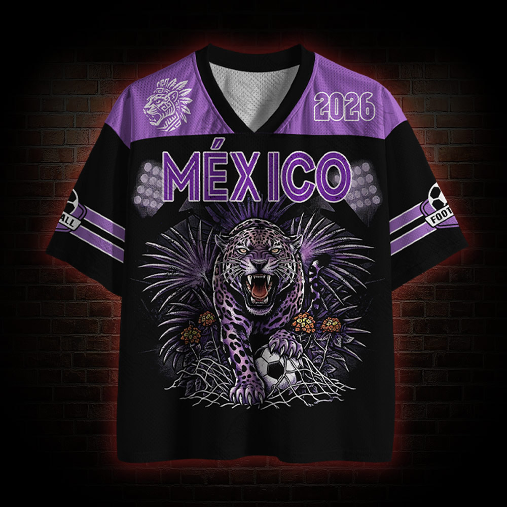 Personalized Mexico Jaguar Warrior Mesh Jersey