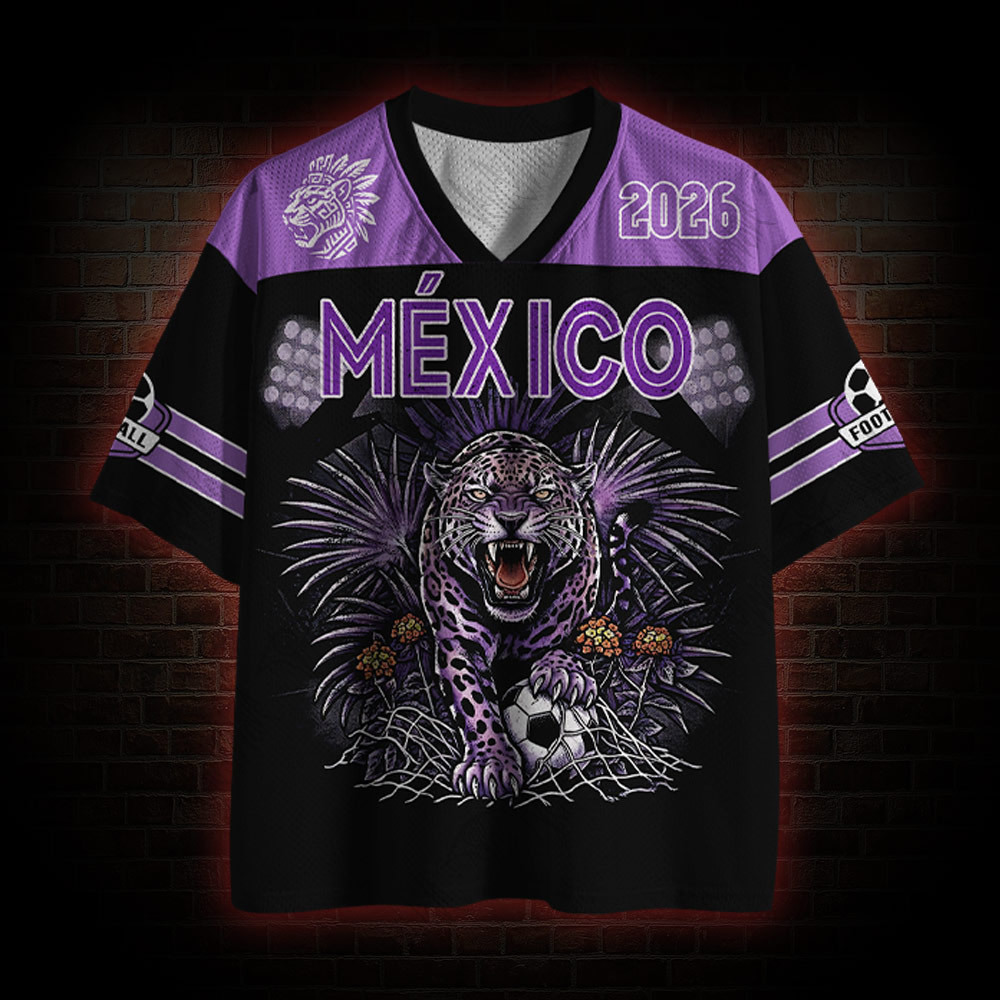 Personalized Mexico Jaguar Warrior Mesh Jersey