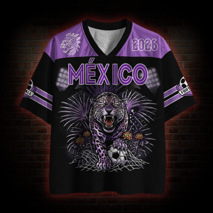 Personalized Mexico Jaguar Warrior Mesh Jersey