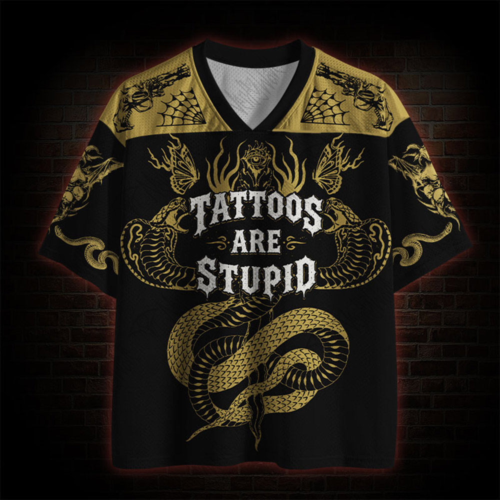Tattoo Art Stupid Mesh Jersey