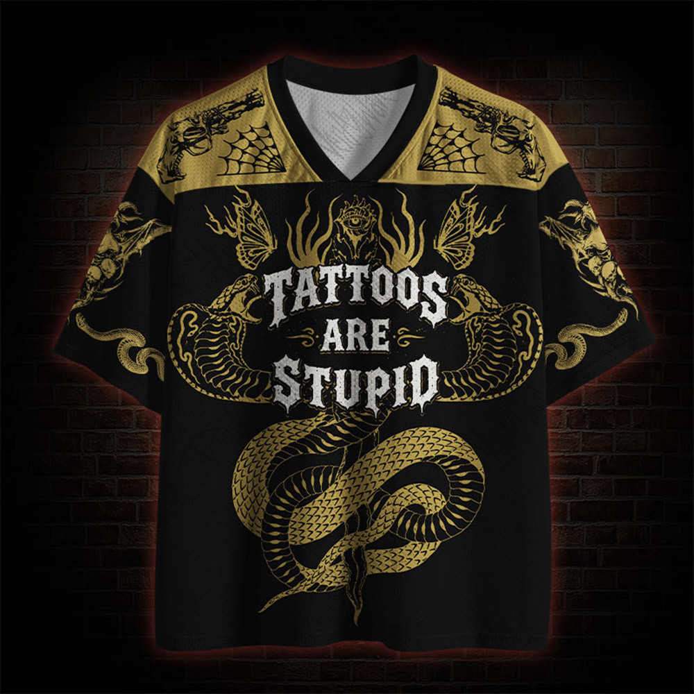 Tattoo Art Stupid Mesh Jersey