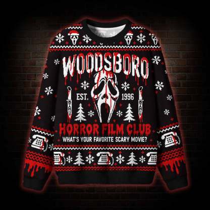 Woodsboro Horror Film Club Ugly Sweatshirts