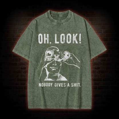 Nobody Gives A Shit Washed T-shirt