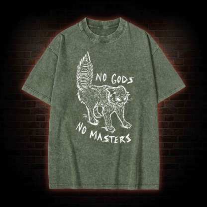 No Gods No Masters Washed T-shirt